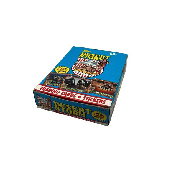 Topps 1991 Desert Storm Trading Cards and Stickers 36 New Sealed Packs in Box - Picture 2 of 5